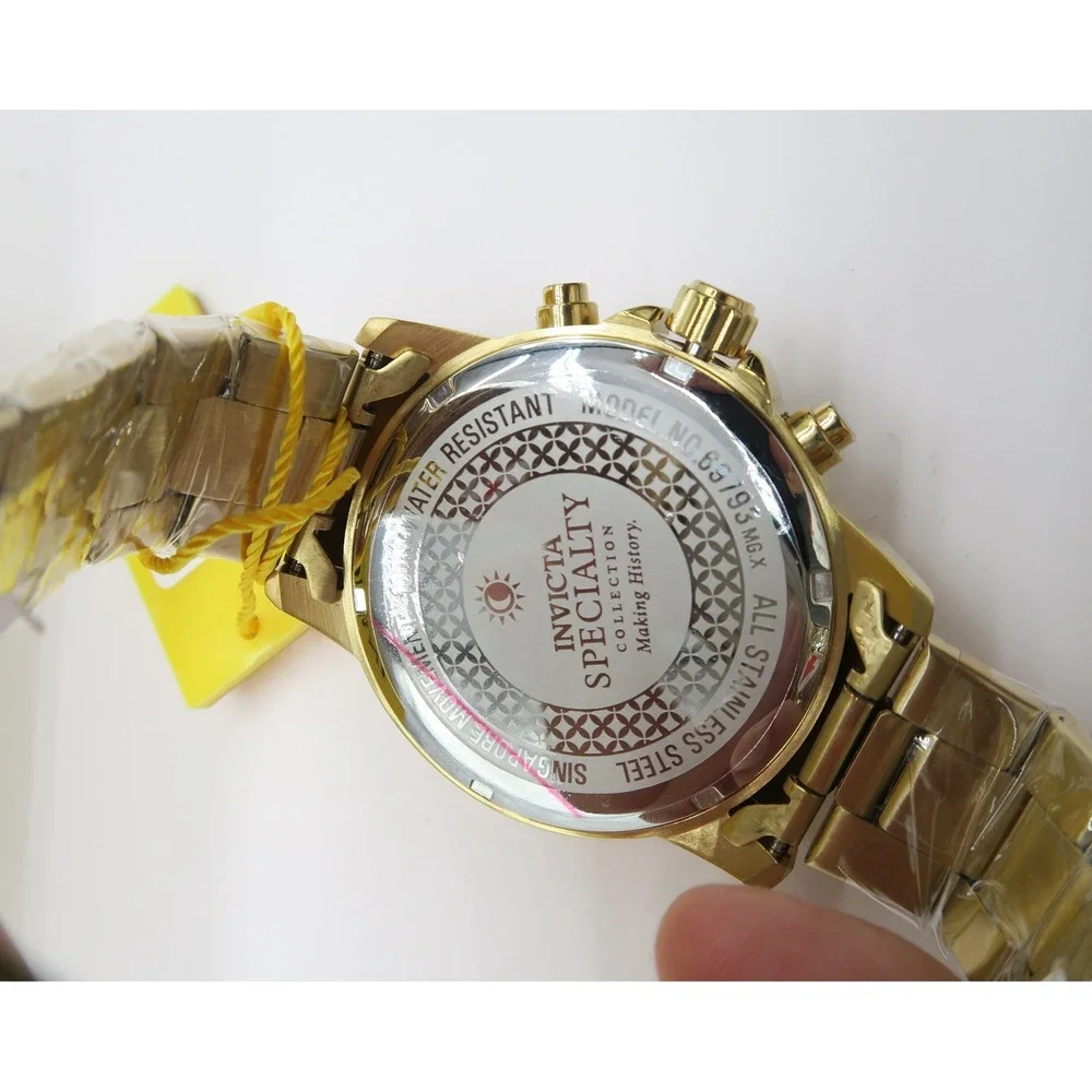 Invicta Specialty Gold Veloquence Men's Watch - 47mm, Gold (69793) New